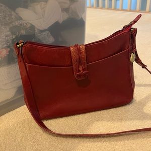 Brahmin Red Snake purse